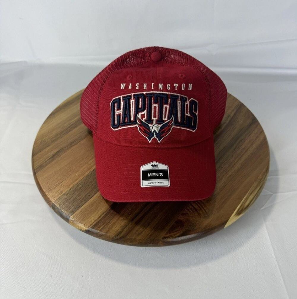 Fan Favorite Washington Capitals Embroidered Red Hat Cap Adjustable Snapback
